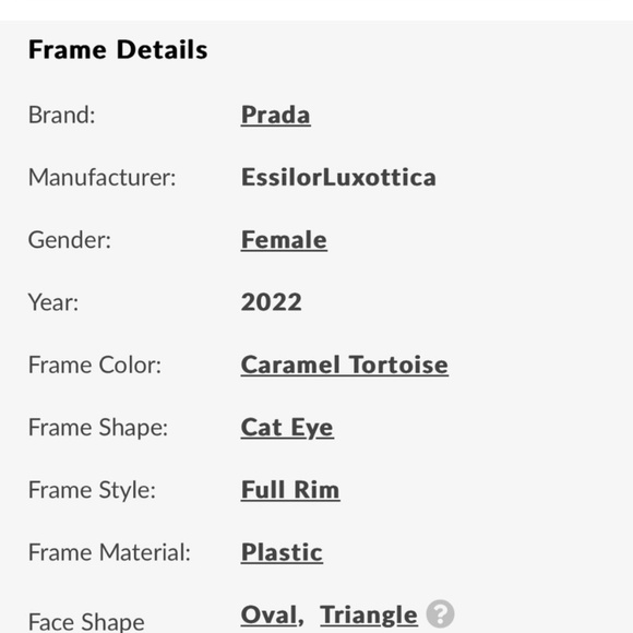 PRADA Caramel Tortoise rX Eyeglass Frame - Picture 6 of 7